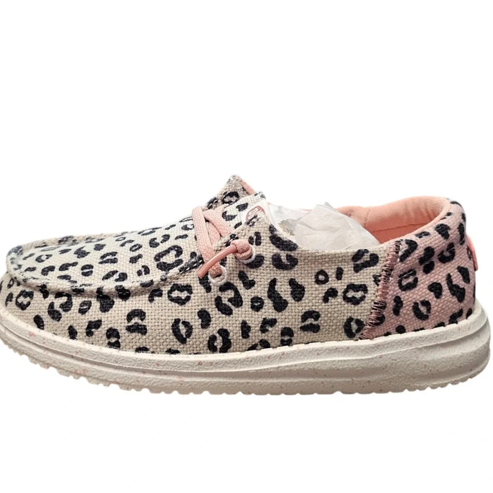 Hey Dude Kids Wendy Funk Leo  Slip On Loafers Size 3 NWT